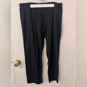 Lucky Brand Pajama Pants Black Soft Drawstring Pockets XL